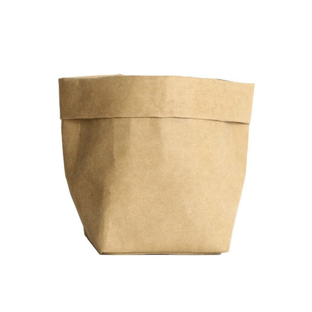 Flower pot supplies washed kraft paper storage bag 1745691077031