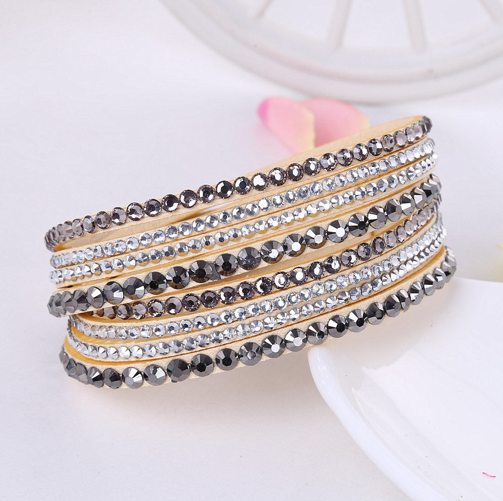 Korean velvet crystal bracelet 1746629102120
