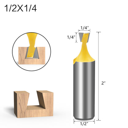 Five-piece Dovetail Woodworking Cutter Set 1746665942958