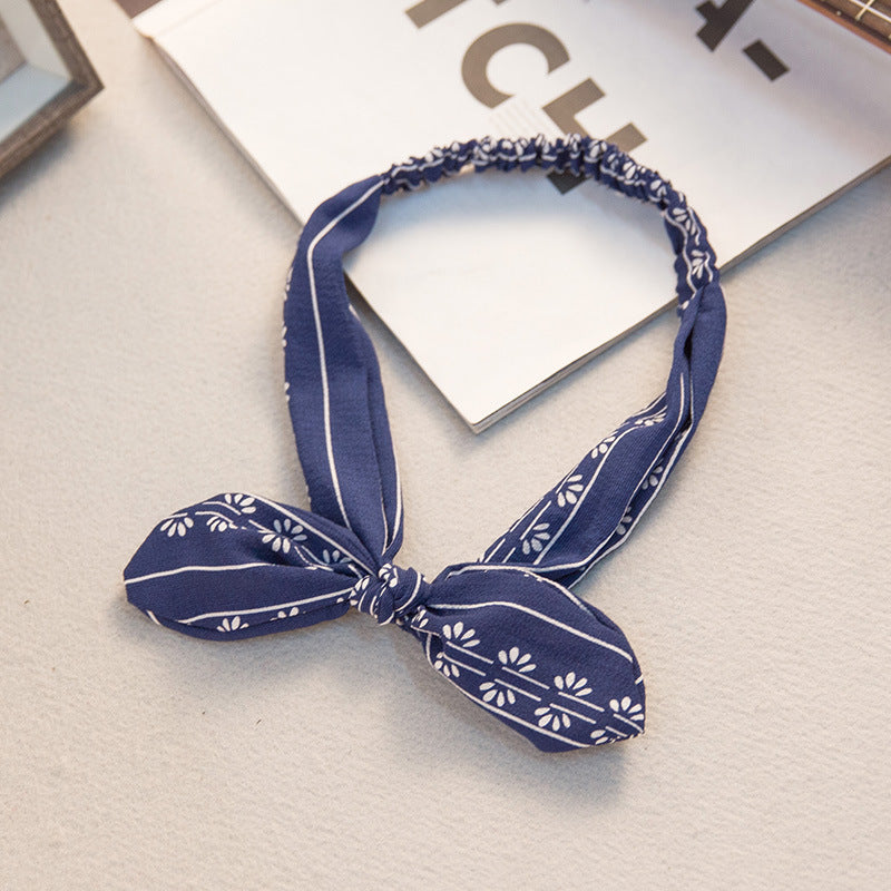 Big bow tie bunny ears headband 174969536993