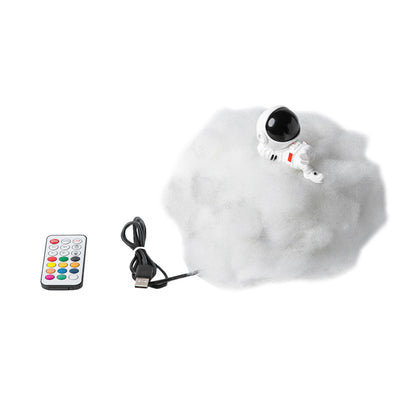 LED Colorful Clouds Astronaut Lamp With Rainbow Effect As Children's Night Light Creative Gift 1749988949739