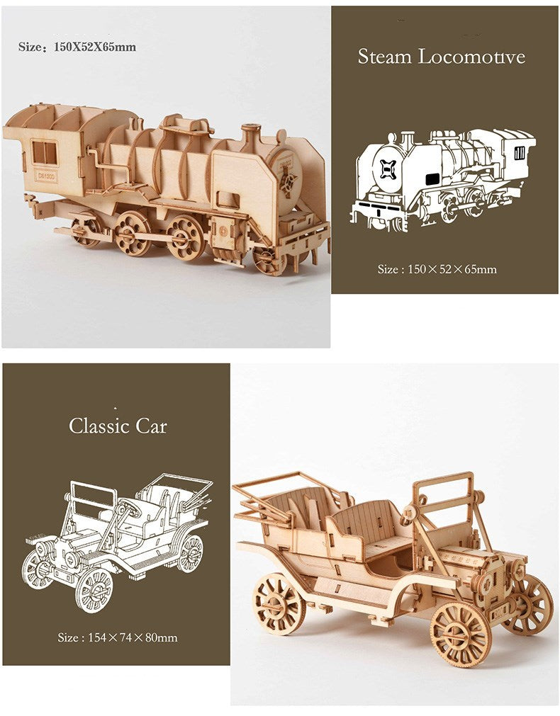 Creative Gift DIY Wooden Assembly Model Making 1756149052865
