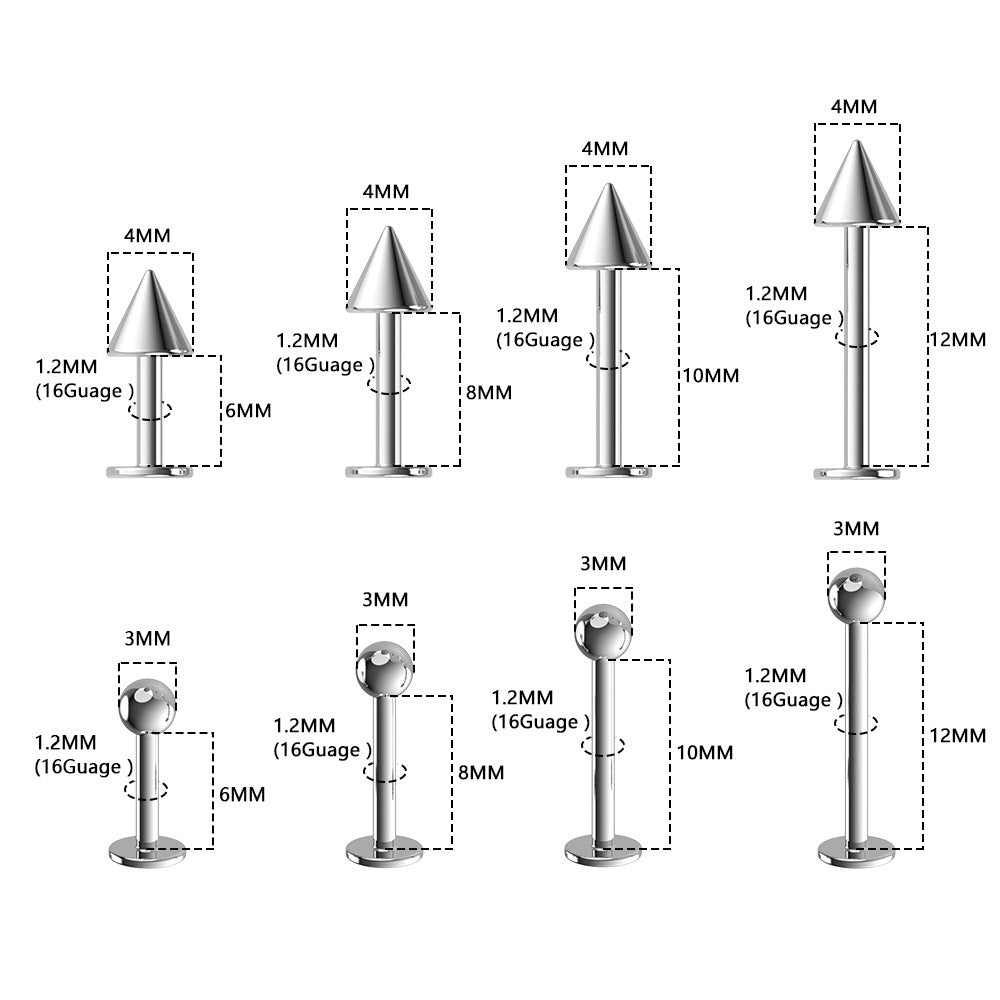 Men's And Women's Titanium Steel Flat Bottom Rod Lip Nails 175f85d5 c5ed 4764 9bf0 f552c96f4ff6
