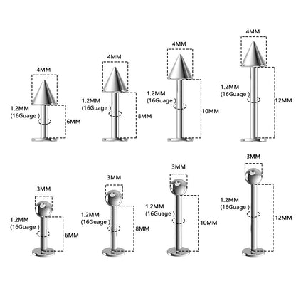 Men's And Women's Titanium Steel Flat Bottom Rod Lip Nails 175f85d5 c5ed 4764 9bf0 f552c96f4ff6