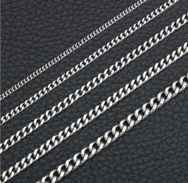 Men Stainless Steel Rope Snake Box Cuban Link Chain 1760572254816