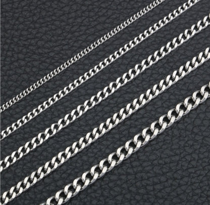 Men Stainless Steel Rope Snake Box Cuban Link Chain 1760572254816