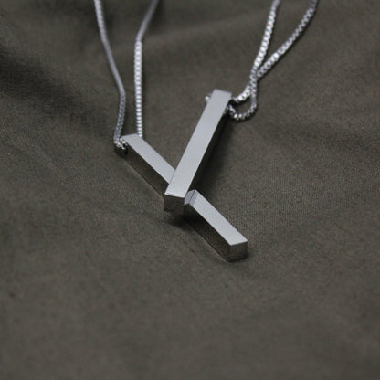 Stainless steel rectangular long necklace 1761572607096