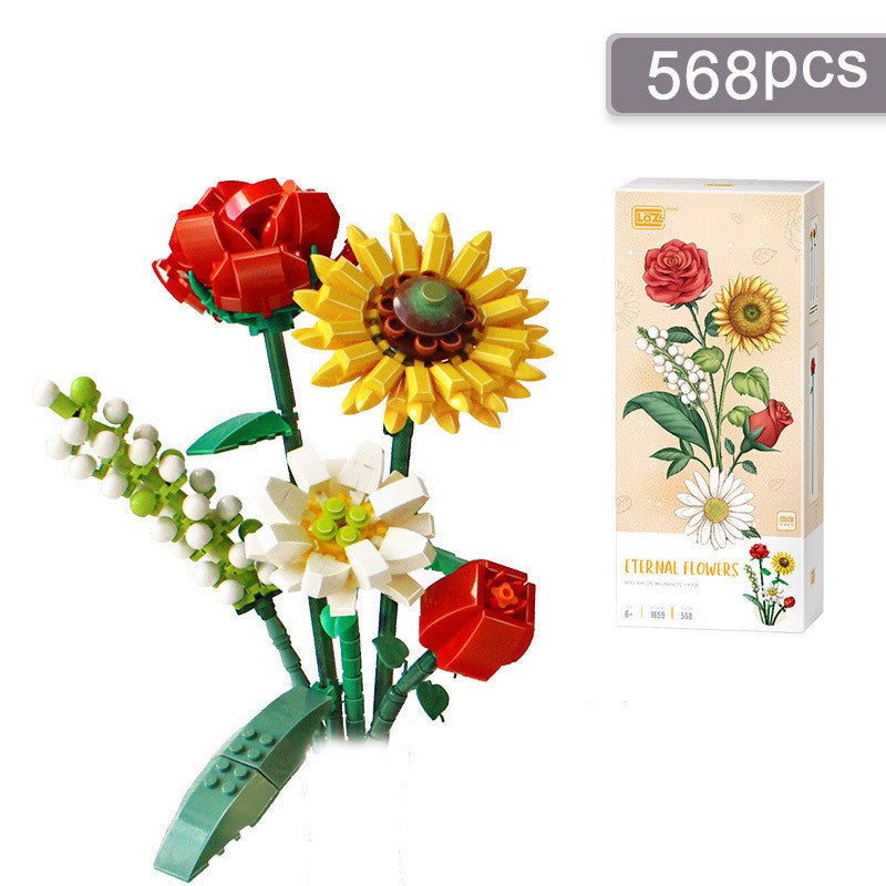 Building Blocks Decoration Immortal Flower Arrangement Girls Assembled Toys 1761adc1 2b3c 4a99 ab8b b222e75bcb14