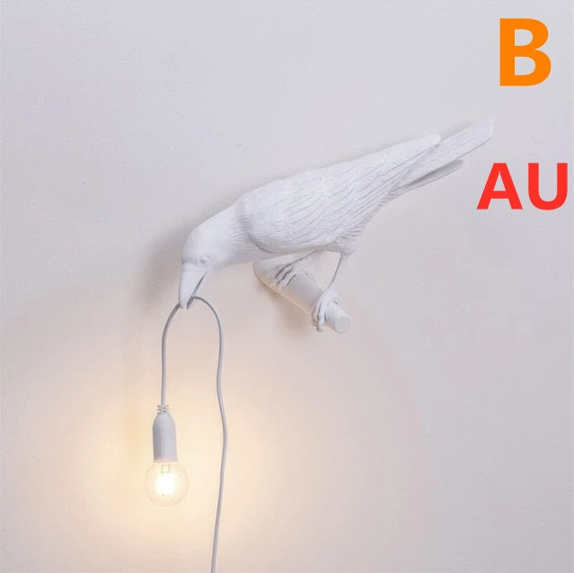 Creative Auspicious Bird Resin Wall Lamp Decoration 1765336447760