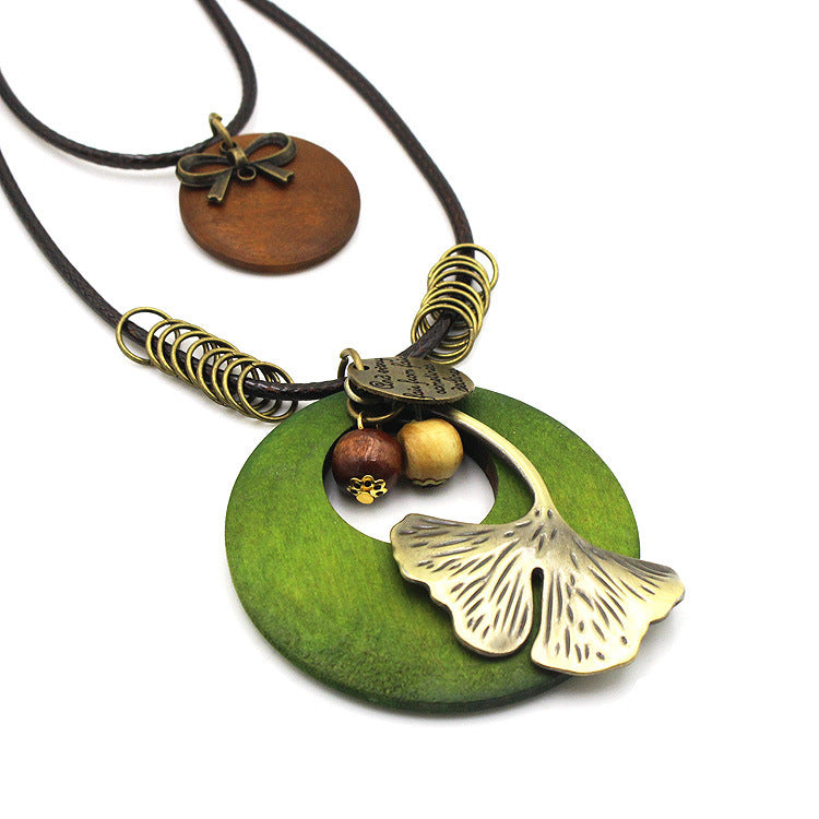 Ginkgo leaf sweater chain 1765585919427