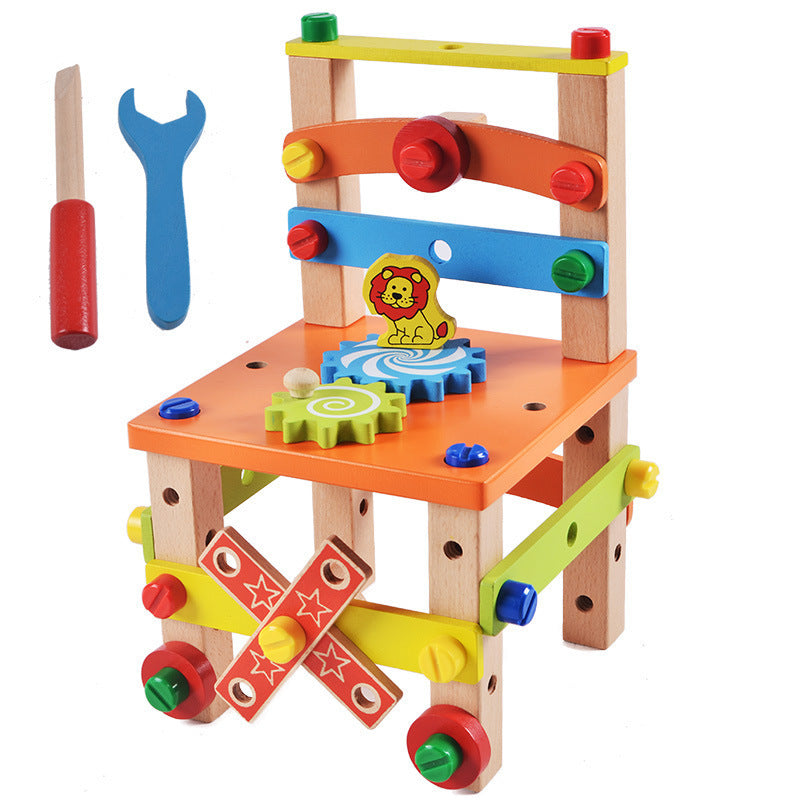 Children's Chair Building Block Toys 177207821794