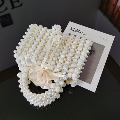 French niche bayberry ball hand-woven bag beaded bag pearl bag dinner handbag 1773586798987