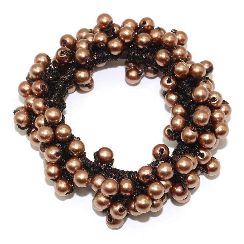 Handmade Crochet Rubber Band Hair Tie Pearl 1780c801 cf39 4b9c afc2 4d4f1ff149e3