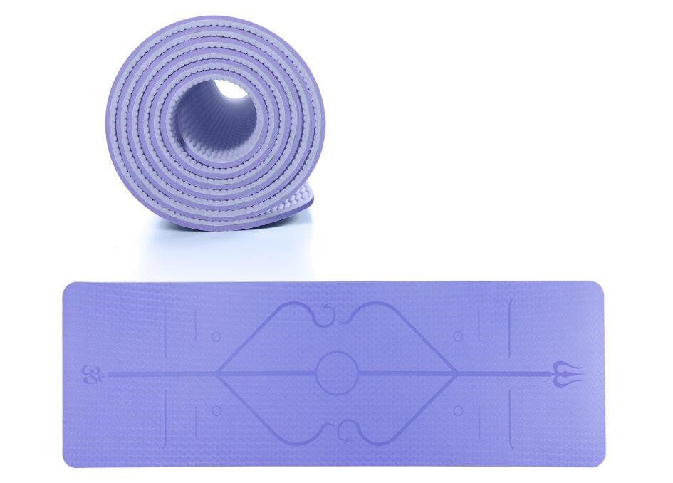 TPE Yoga Mat Non Slip Carpet Environmental Fitness 183*61cm 1787046064788