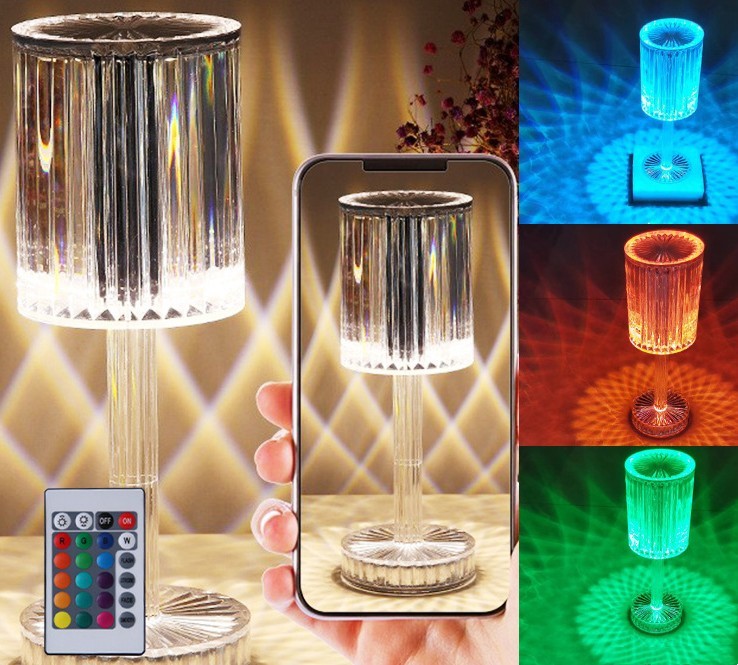 New Crystal Table Lamp Hotel Decoration Diamond Romantic Warm Led For Home Decor Romantic Gift Night Light 1787ff4c 8295 41c3