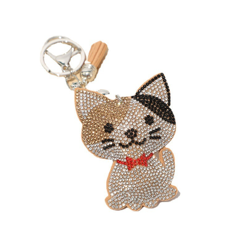 Classic Cartoon Cat Hot Rhinestone Keychain Fashion 178b2626 863f 4077 8151 fc2c8afabe7b