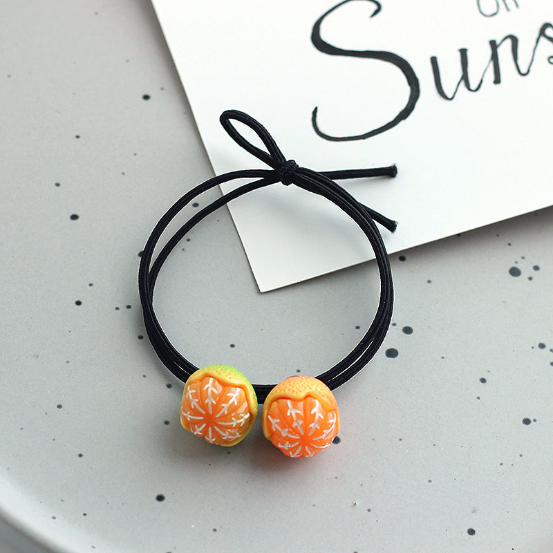 Double Orange Hair Band Bracelet Super Cute Emulational Fruit Head Rope 178f6e3d d086 4b40 84aa 7872f2659463