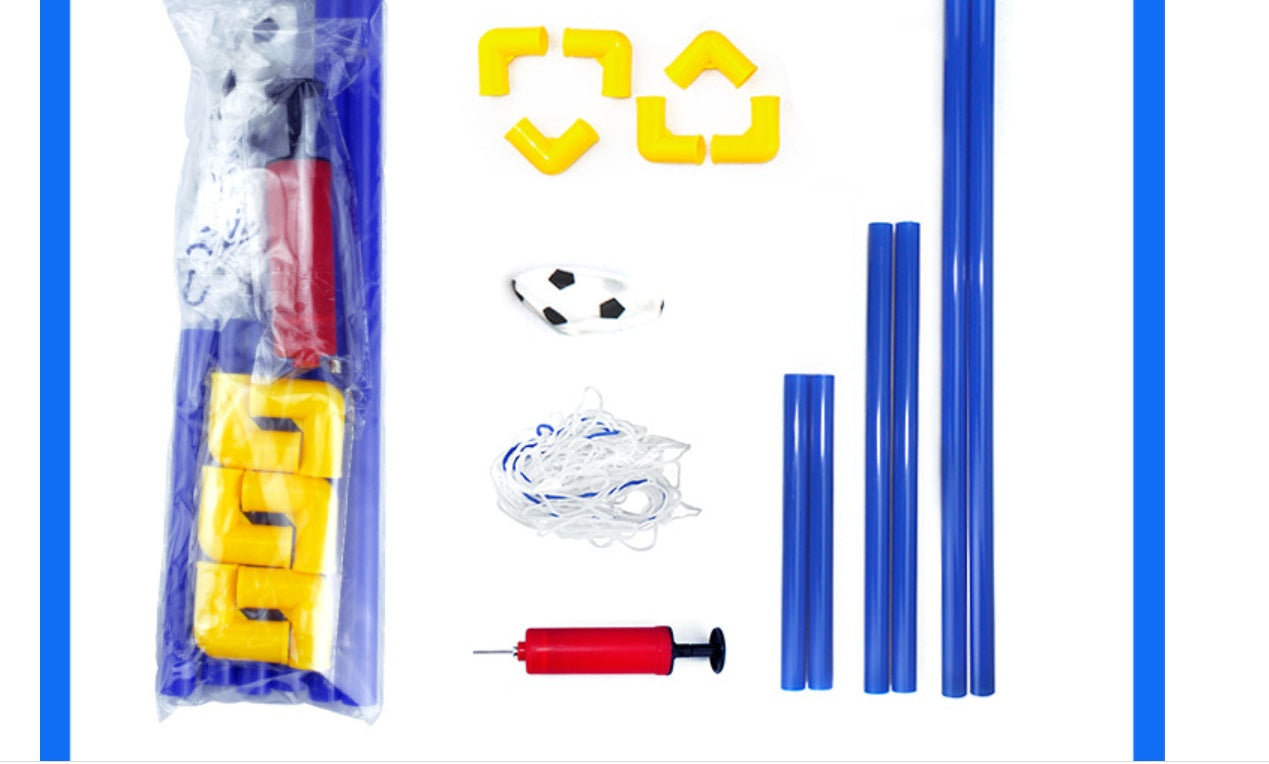 Folding Mini Football Soccer Ball Goal Post Net 179013731607