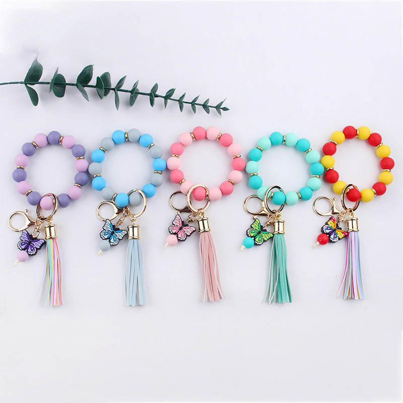 Creative DIY Beaded Cartoon Butterfly Wrist Keychain 179039fa e956 43ec b18d 5924ad22e4a4