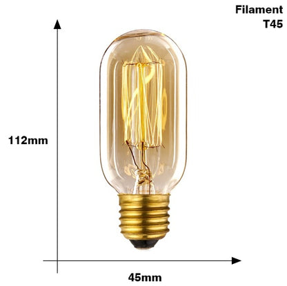 Edison Bulb E27 220V 40W ST64 A19 T45 G80 G95 G125 Incandescent filament bulb lighting Retro Edison Light Bulb 1792358484372