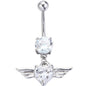 Heart-shaped Belly Button Puncture Human Body Jewelry
