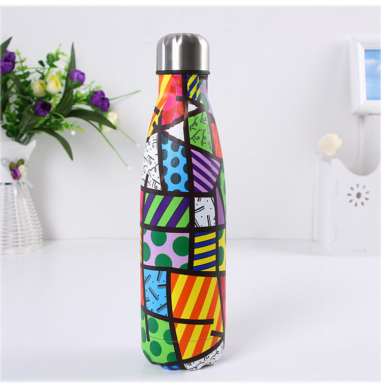 Vacuum Stainless Steel Cola Bottle Heat Preservation Portable Sports Water Cup 1793664082470