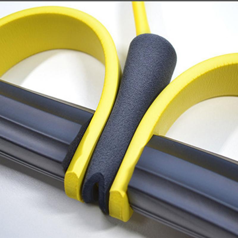 Natural Latex Foot Pedal Elastic Pull Rope with Handle Fitness Equipment Bodybuilding Expander 1796830986946