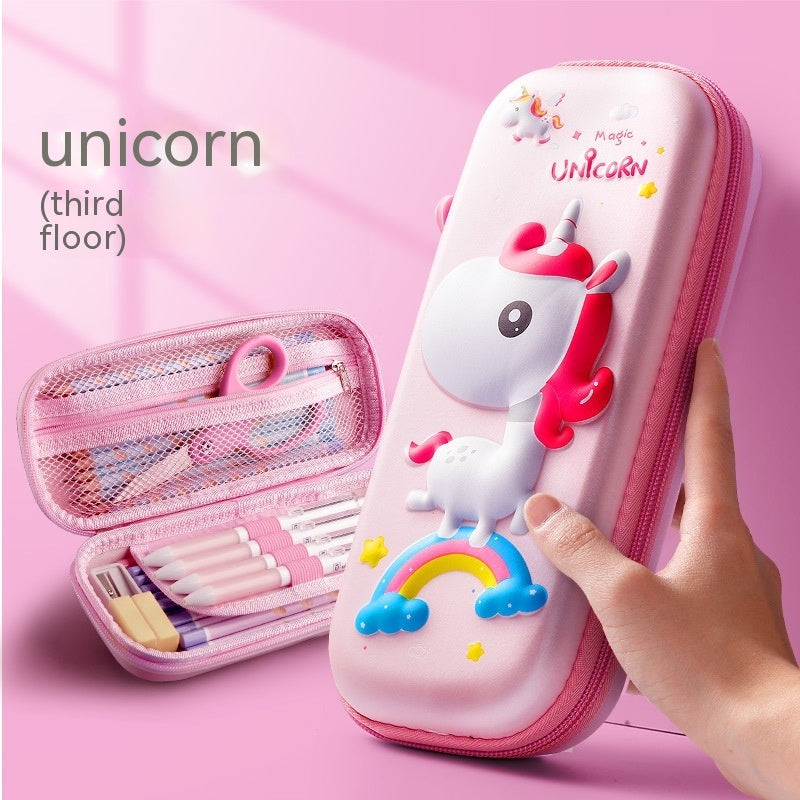 Three-dimensional Pencil Case Primary School Kindergarten Cartoon Large Capacity Pencil Case Pencil Box - 图片 25