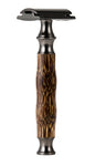 Bamboo Razor Silver Gun Color Shaver Safety Retro Manual Beard Shaving 17d0b952 a5f7 40c3 887d 8c2308da2c18