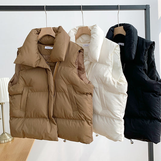 New Sleeveless Cotton-padded Jacket Vest Outer Wear Vest Cardigan Fashion 17db2428 30ef 4954 80a4 e73b70e1631d
