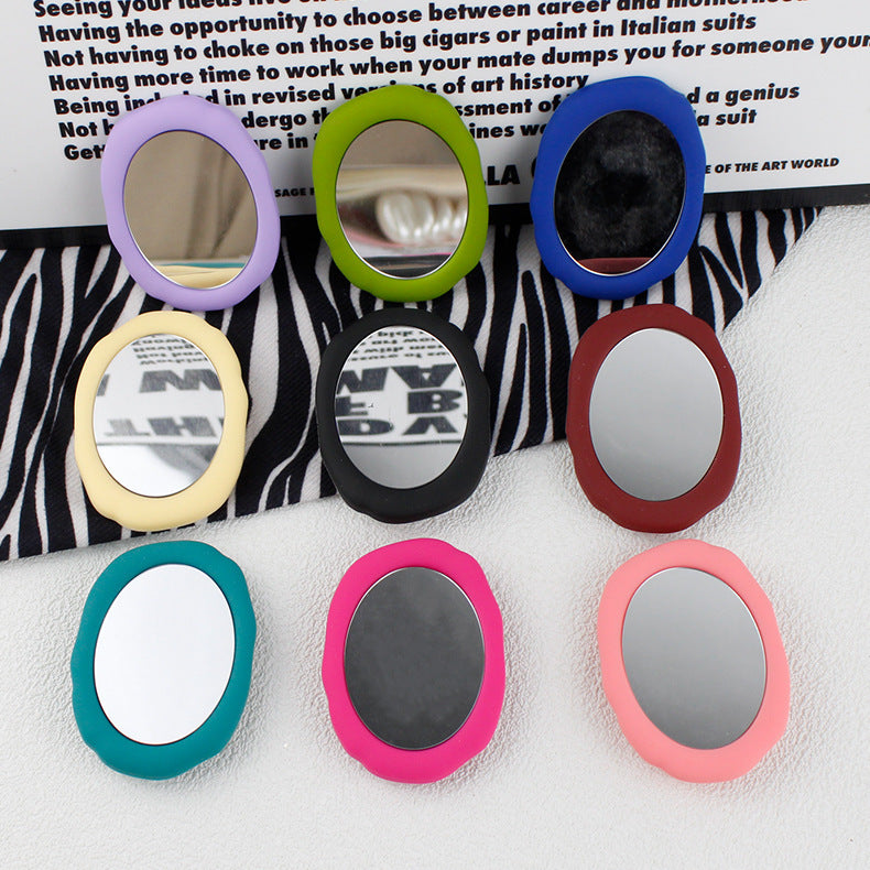Liquid Silicone Portable Mirror Transparent Air Cushion Ring Buckle Mobile Phone Holder - 图片 1