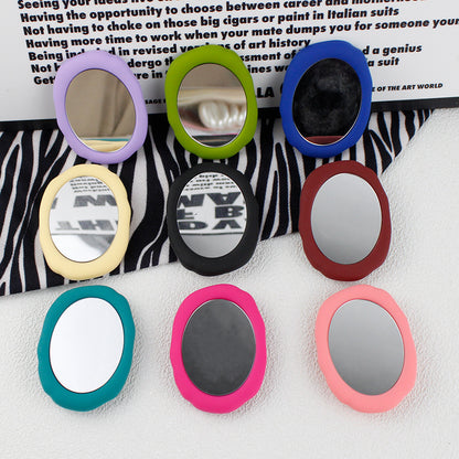 Liquid Silicone Portable Mirror Transparent Air Cushion Ring Buckle Mobile Phone Holder - 图片 1