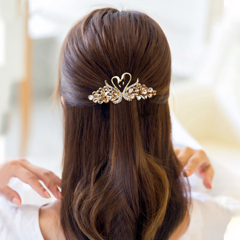 Small Fashion Double Swan Women's Hair Clip 17efd631 3ed2 438a b8b4 36379db9d294