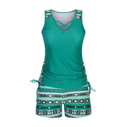 European And American Women's Seperated Swimwear High Waist Swimsuit Tied Top 17f97114 1d3b 4f94 bc46 94a00a2b4ce7