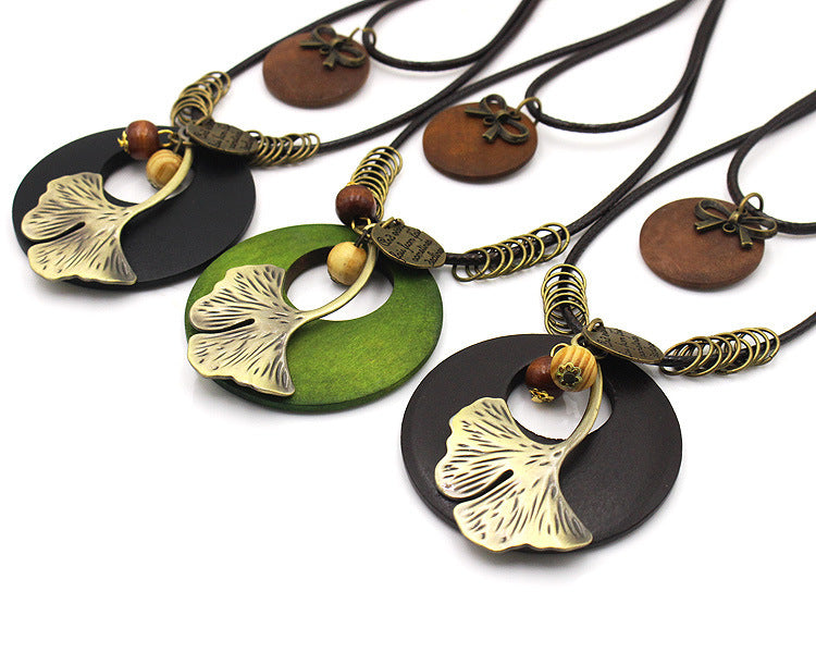 Ginkgo leaf sweater chain 1806117594153