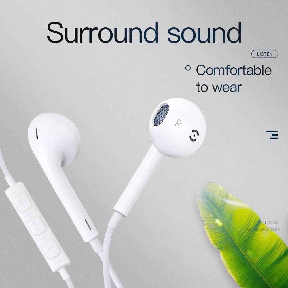 Wired earbuds voice headset 18069531786363