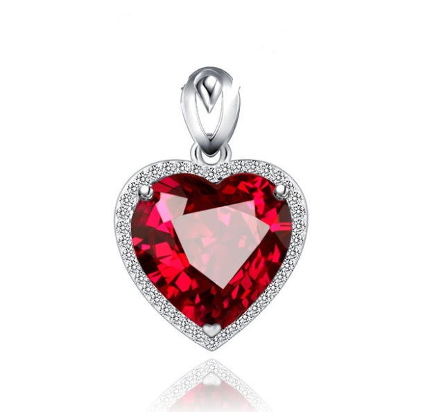 Sapphire Heart Pendant 1807561754685