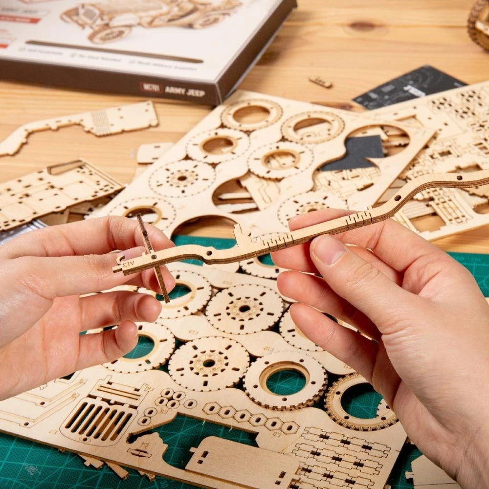 Robotime 3D Wooden Puzzle Prime Steam Express Model DIY Kit Puzzle Toy 1810907483808731136