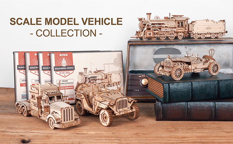 Robotime 3D Wooden Puzzle Prime Steam Express Model DIY Kit Puzzle Toy 1810907485947826176