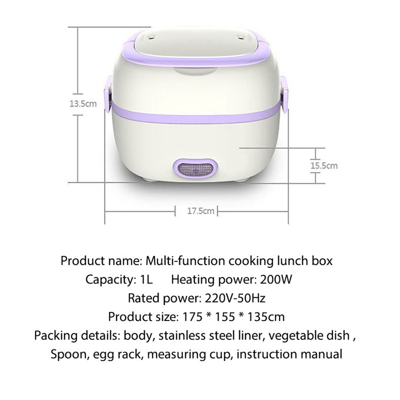 Multi-function electric cooking lunch box 1816768330952
