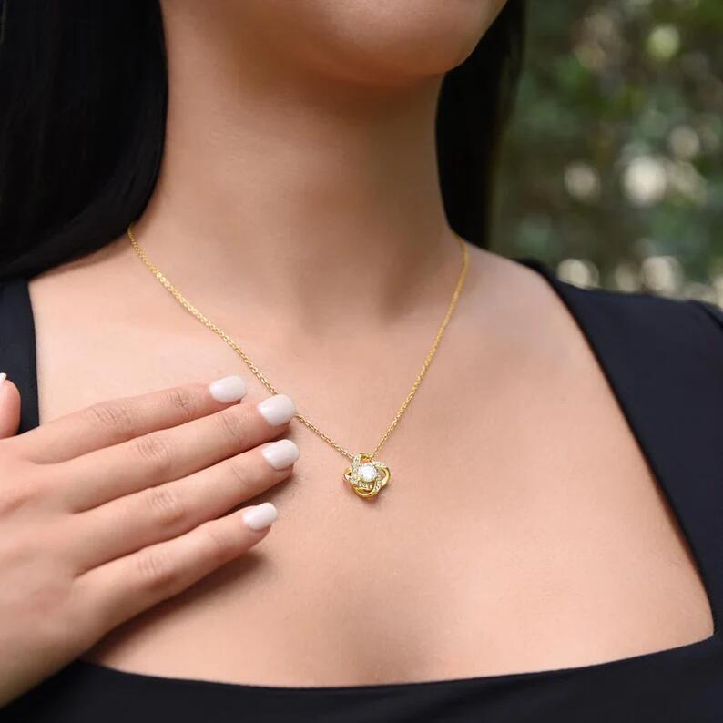 Clavicle Chain Simple Fashion Personality Four-leaf Clover 182421a2 7b22 43e5 b127 f0e2b23865fc