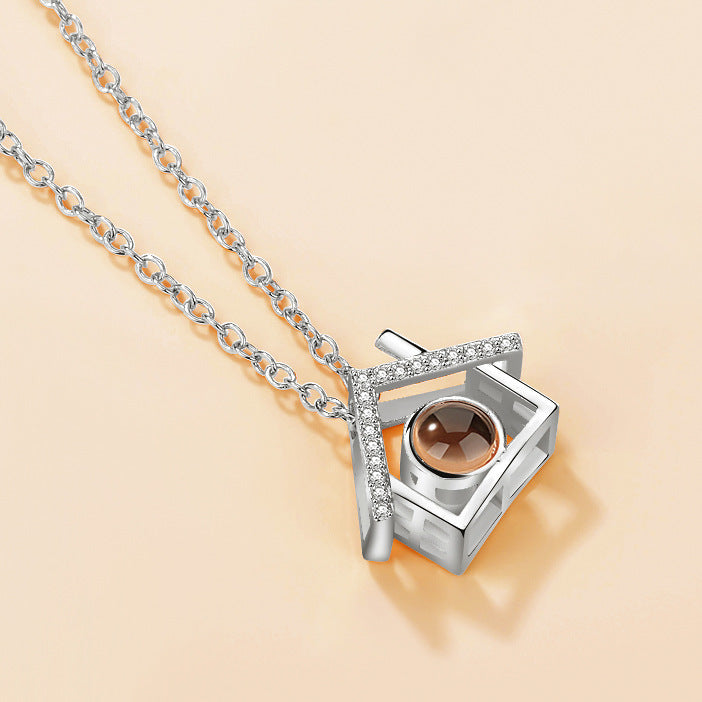 I love you 100 languages love memory projection necklace 1824548181552