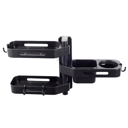 Rotating wall-mounted storage box kitchen bathroom toilet debris plastic punch-free storage finishing box 183235784085