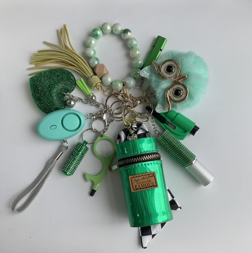 Whistle Alarm Window Breaker Keychain Set 1834548264175931392