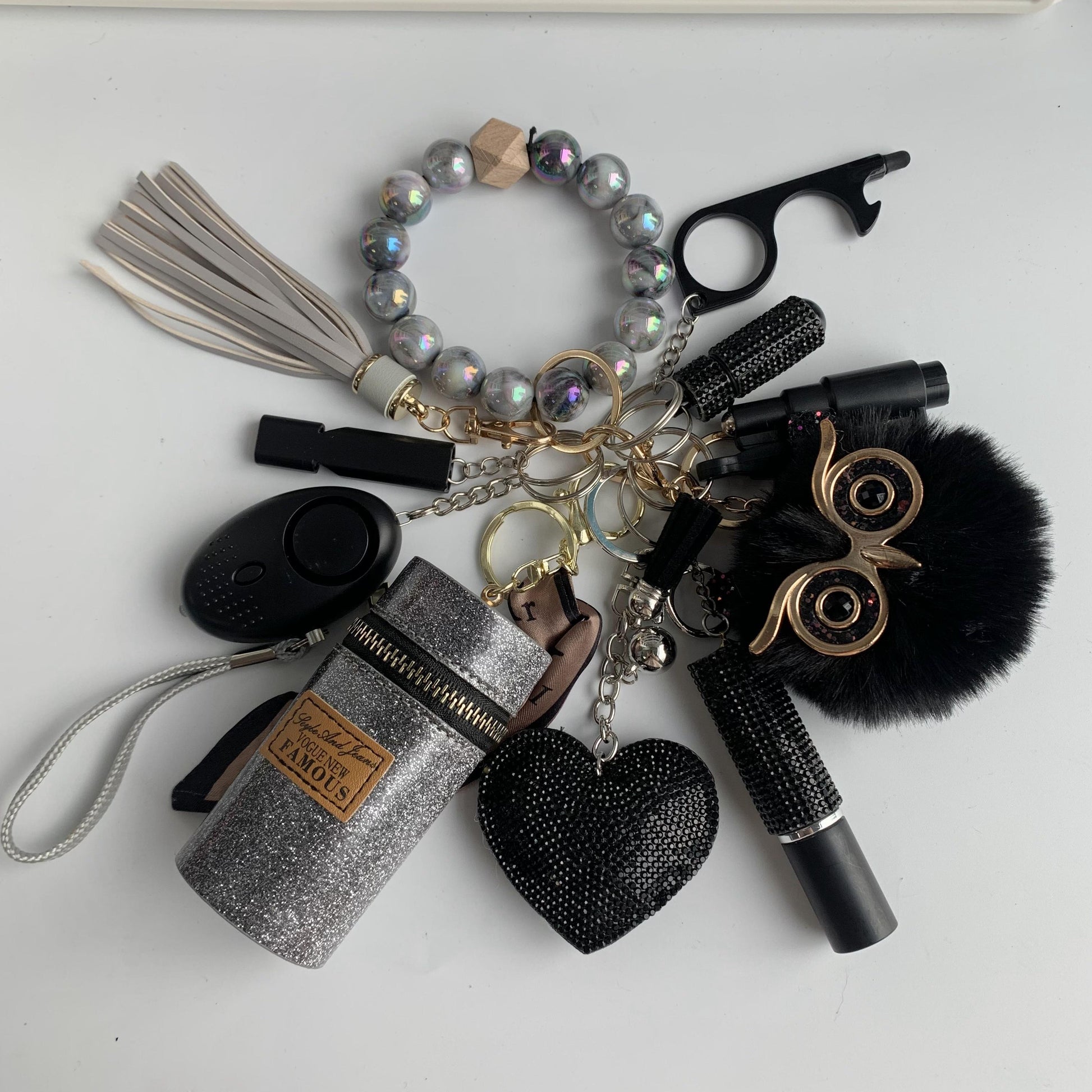 Whistle Alarm Window Breaker Keychain Set 1834548270110871552
