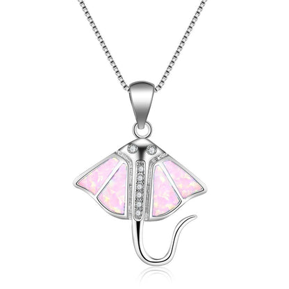 Opal 5 color whale necklace 18348964919562