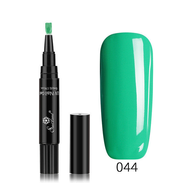 3 In 1 Gel Nail Varnish Pen Glitter One Step Nail Art Gel Polish Hybrid - HD Wireless Product #35