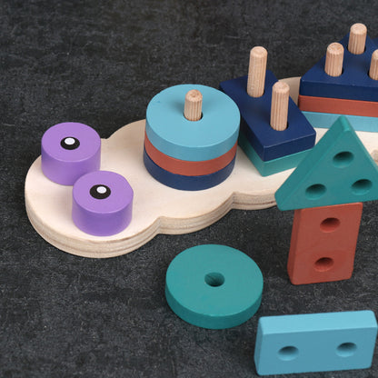 Montessori Early Learning Wooden Set Column 1842421743015