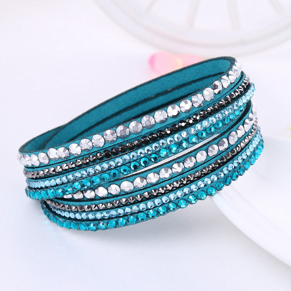 Korean velvet crystal bracelet 1842495141942