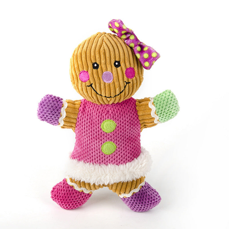 Pet Big Gingerbread Man Christmas Toy 1842784611546